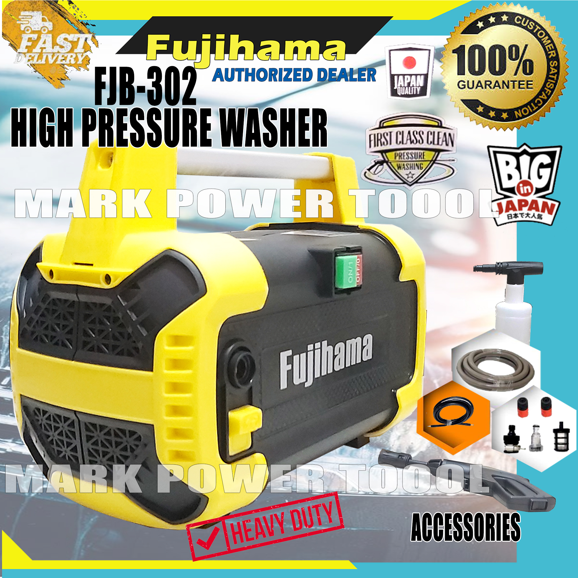 FUJIHAMA FJB 302 HIGH PRESSURE WASHER | Lazada PH