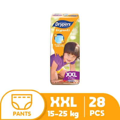 Drypers Drypantz Jumbo Pack XXL (28 pcs) - Diaper Pants