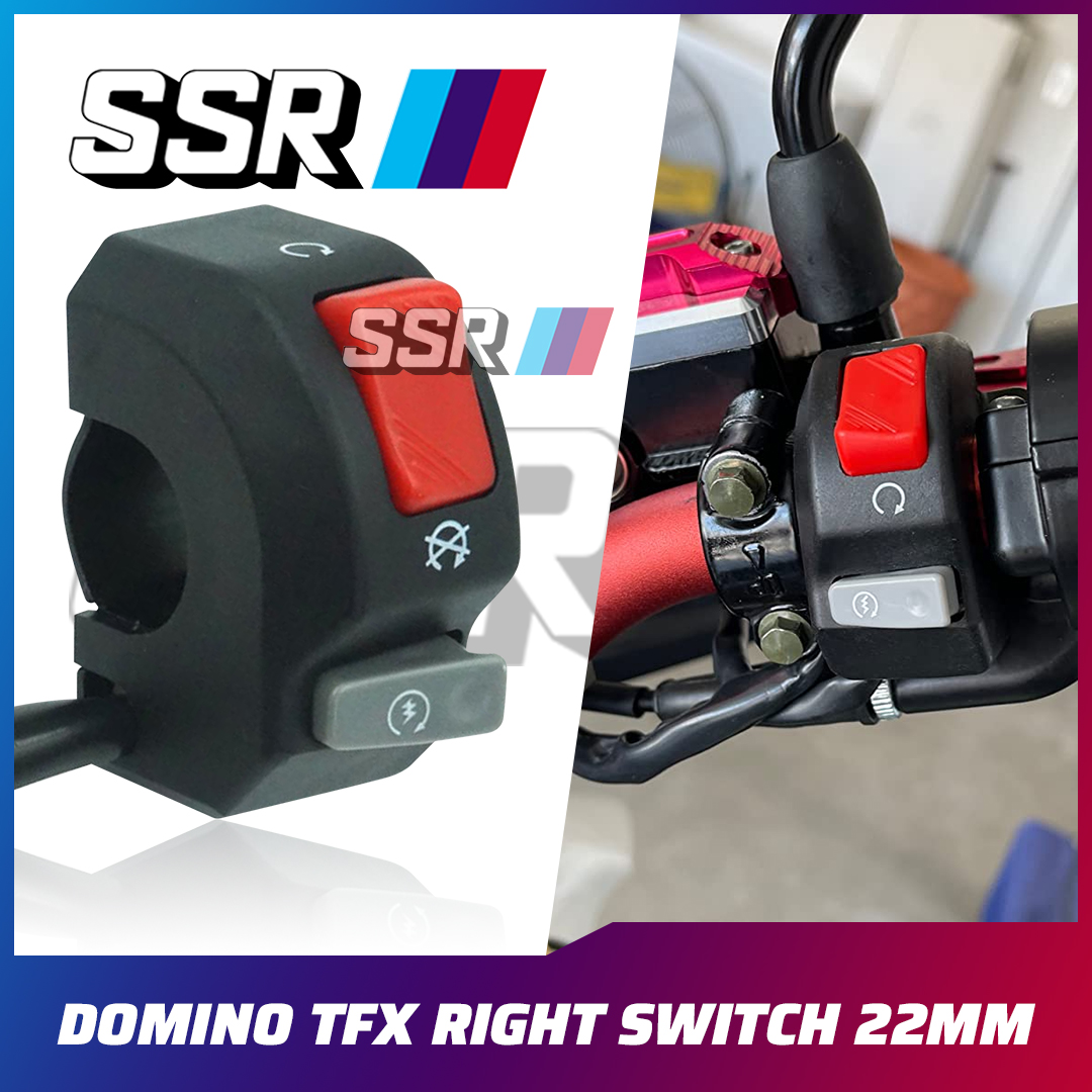 Domino Ignition Switch Kill Switch Push Button On & Off Handlebar Right