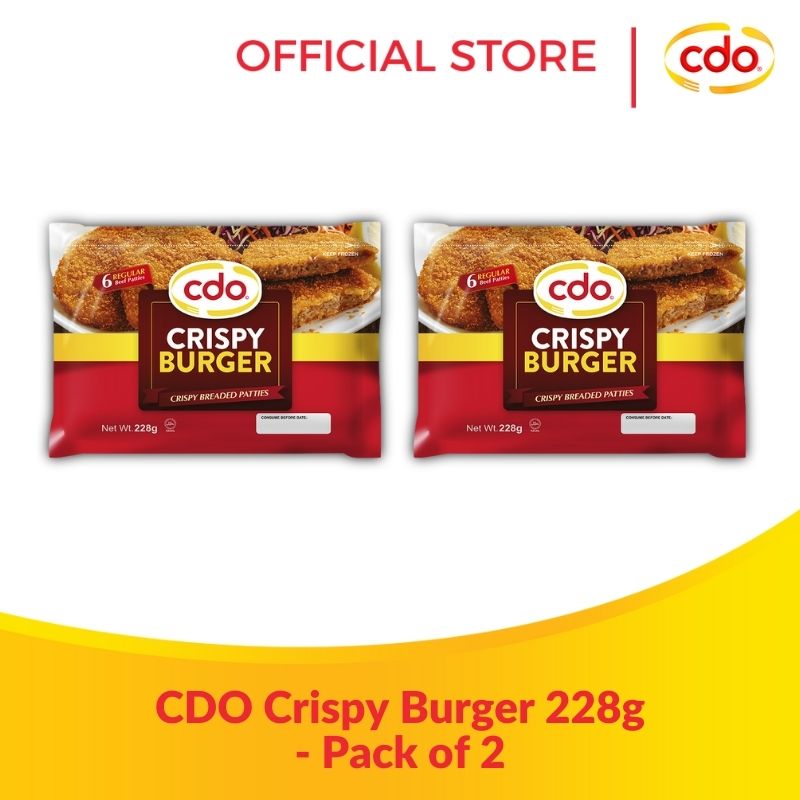 CDO Crispy Burger 228g Pack of 2 Lazada PH