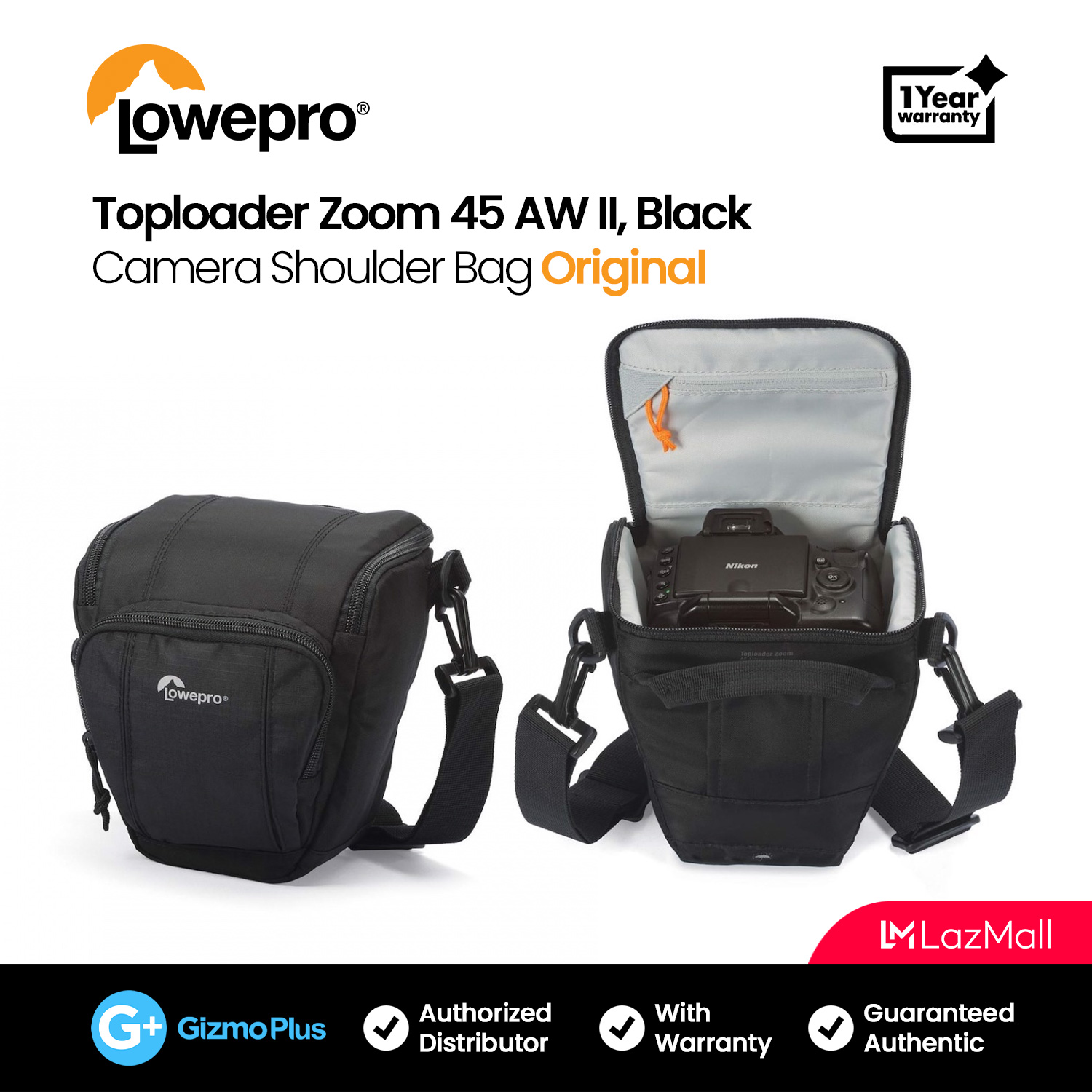 Lowepro Toploader Zoom AW II Toploader Camera Bags Lazada PH