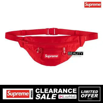 supreme fanny pack red real