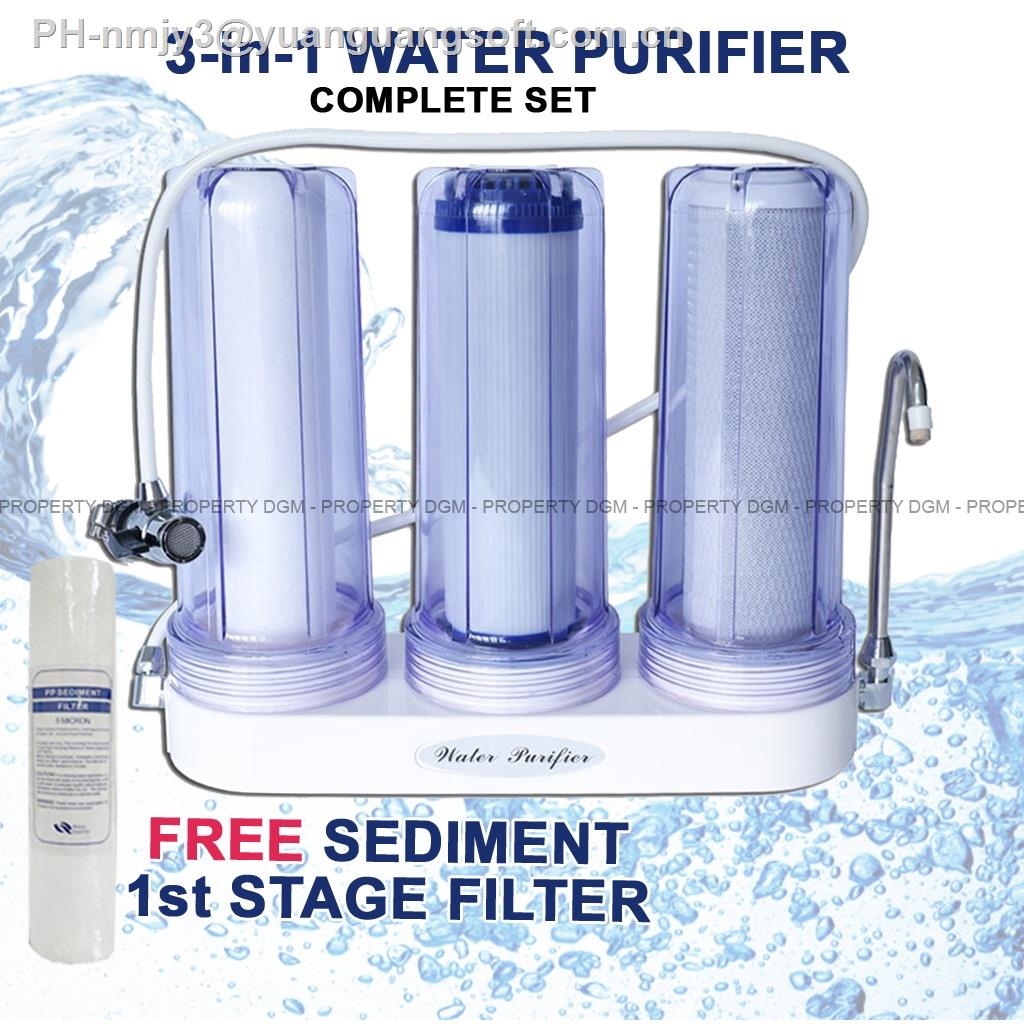 filter for water purifier Authentic 3 in 1 Water Purifier Complete Set