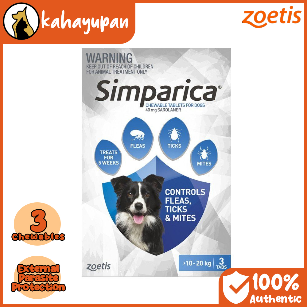 Simparica Anti Tick and Flea Chewable for Dogs Medium