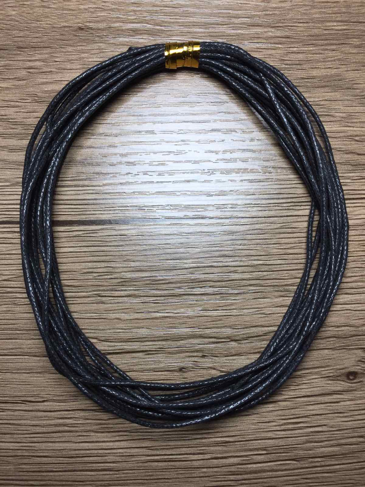 Leather Wax Cord Necklace Pendant | Leather Jewelry Chains | Leather Wax  Rope Chain - Diy Resin Crafts - Aliexpress