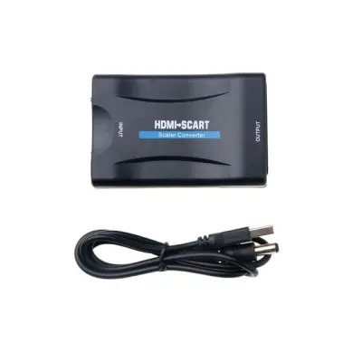 1080p HDMI-compatible To SCART Converter HD Receiver TV DVD Audio Upscale Adapter Cable For HDTV Sky Box Plug and Play