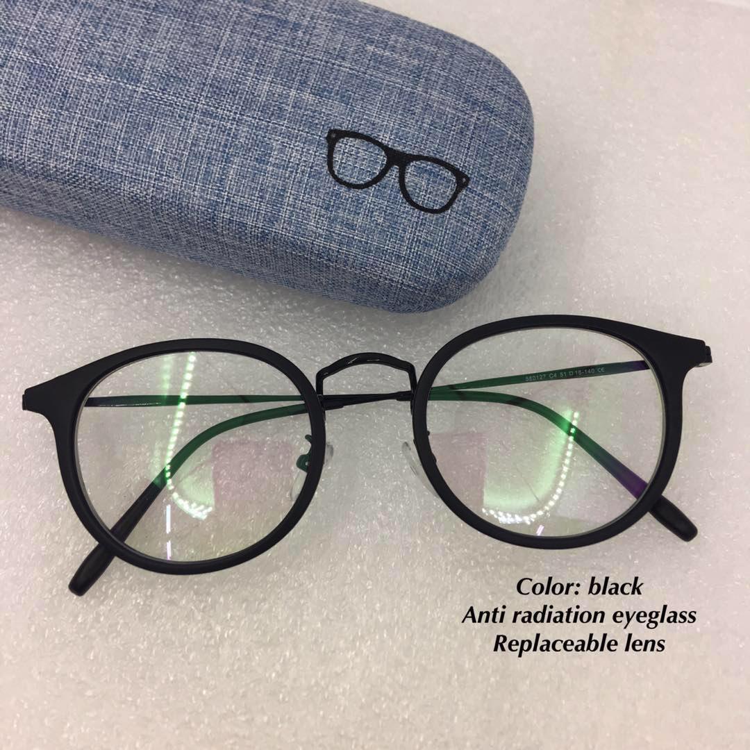 Henry sy sunnies anti radiation eyeglass/replaceable lens/high quality