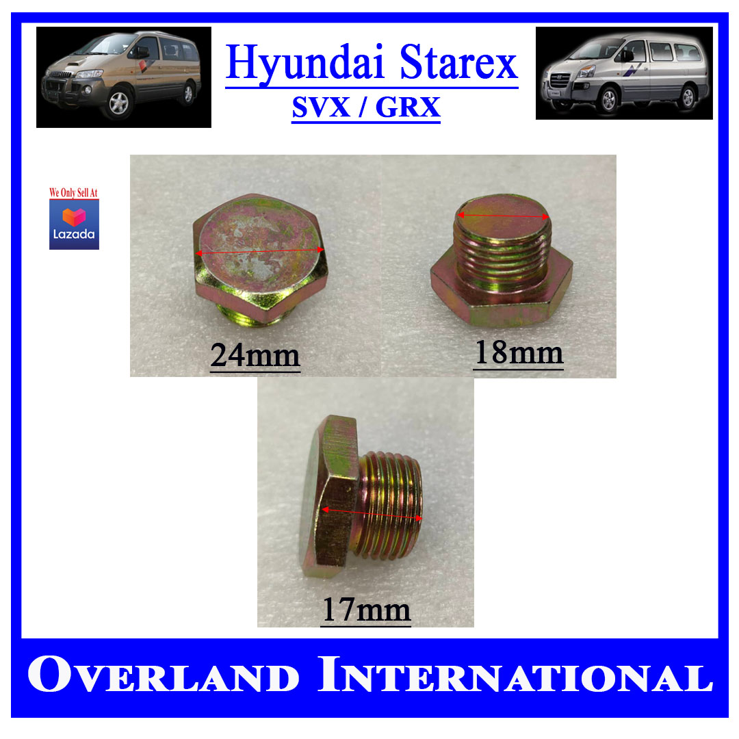 OIL DRAIN PLUG (Sold By Piece) ENGINE 43171-34001 / ATF PAN 21512-21010 ...