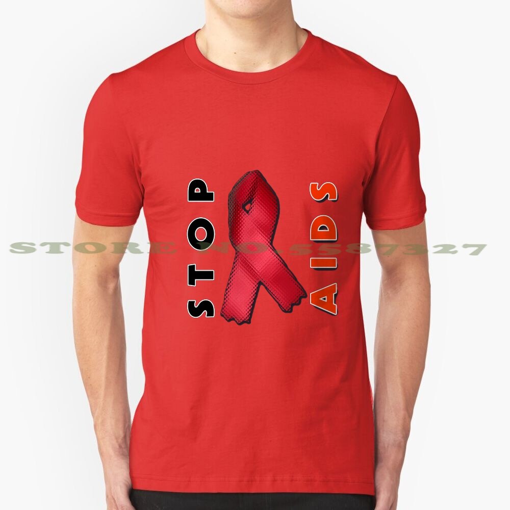 Stop Aids Fashion Vintage Tshirt T Shirts Hiv Aids Hiv Aids Prevention ...