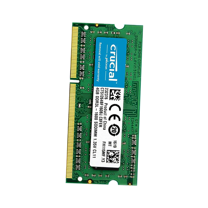 Crucial 4GB DDR3L-1600 SODIMM - CT51264BF160BJ 