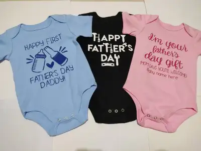HAPPY FATHERS DAY BABY ONESIES Onesies for baby girl Onesies for baby Unisex baby Onesies