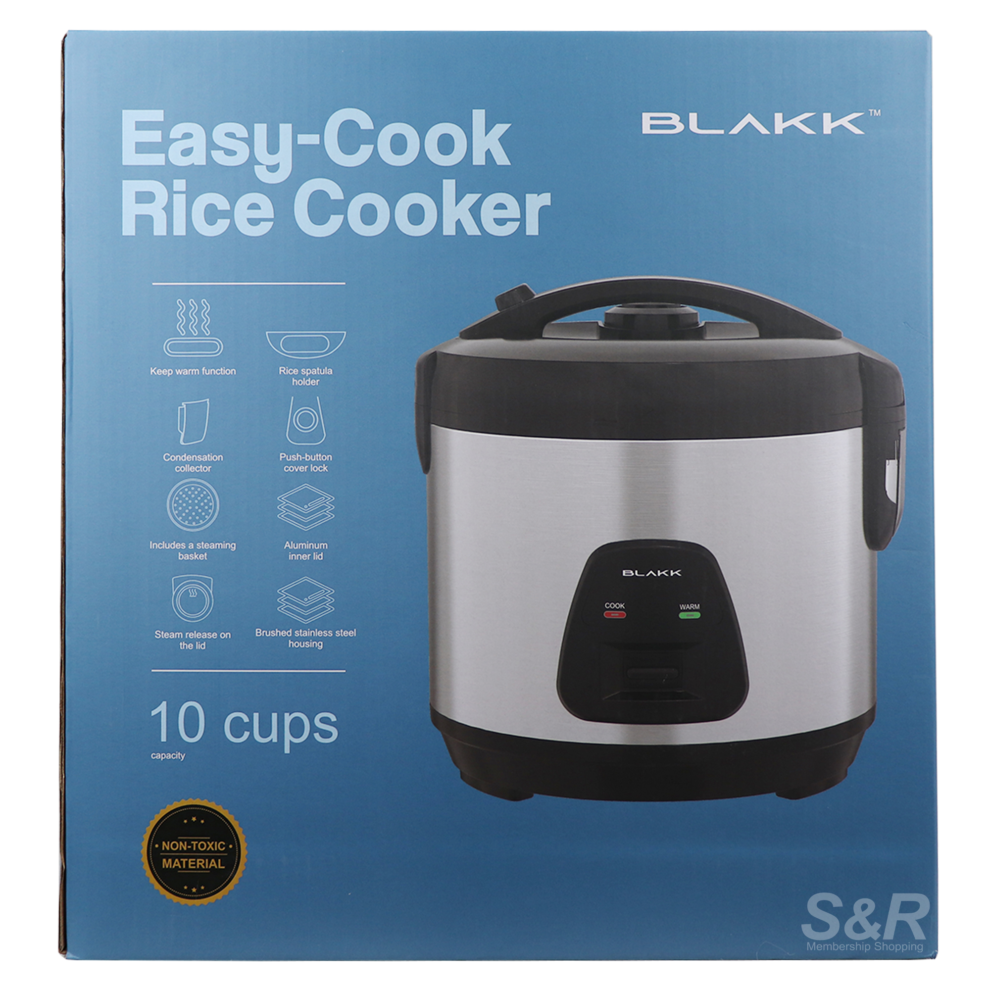 Blakk EasyCook Rice Cooker KHJTRC10 Lazada PH