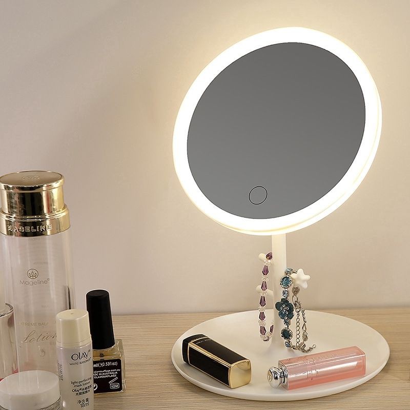 LED Make Up Mirror Vanity Mirror Rechargeable Smart Touch Lazada PH