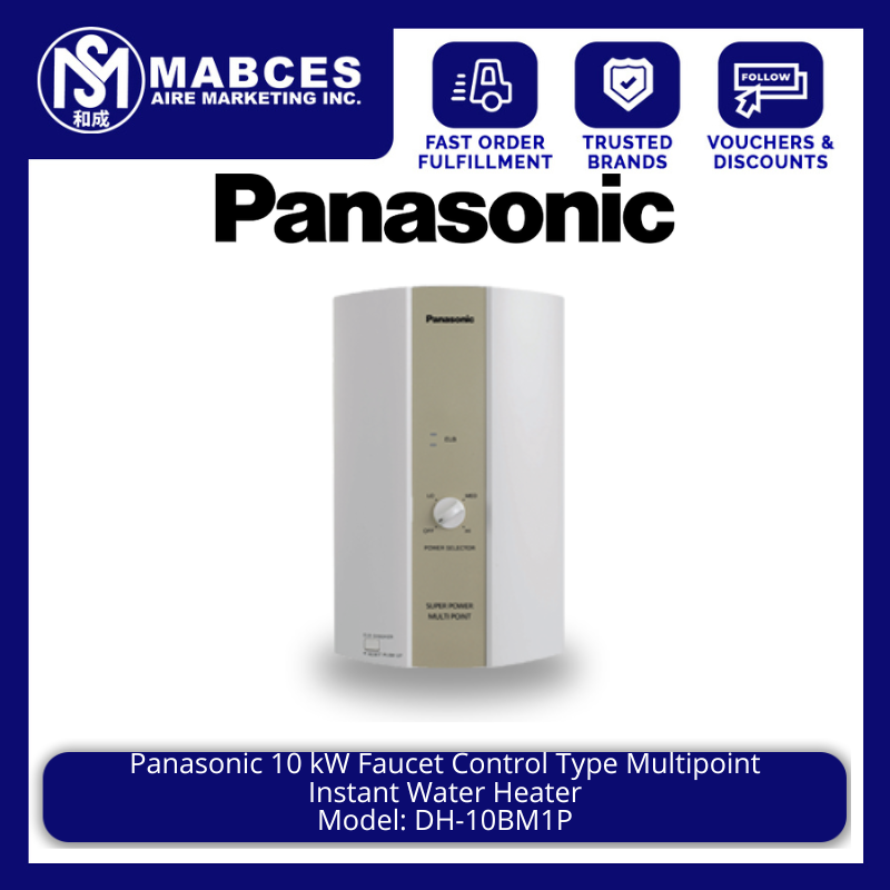 Panasonic 10 kW Faucet Control Type Multipoint Instant Water Heater  DH-10BM1P | Lazada PH