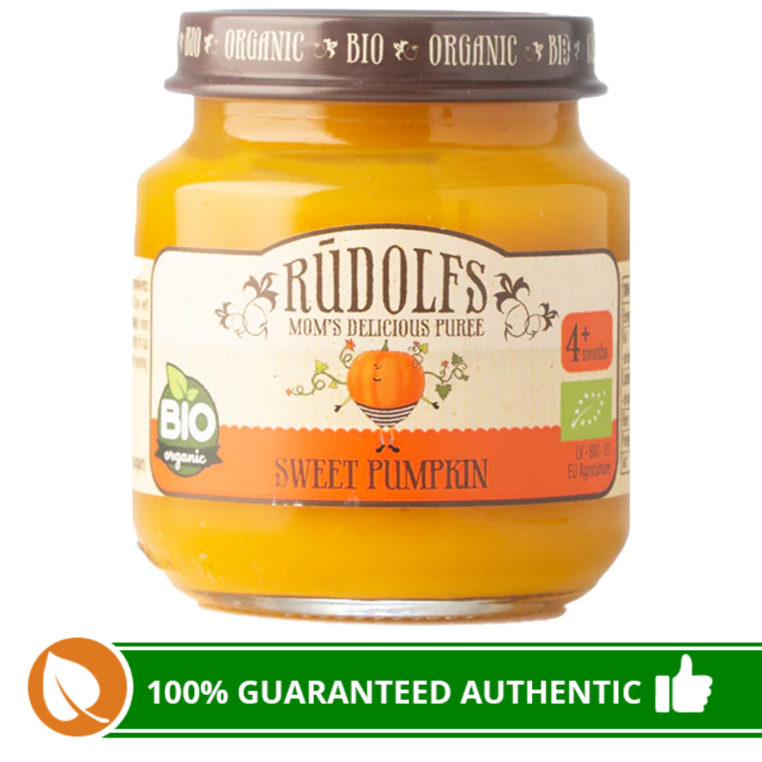 Rudolfs Organic Sweet Pumpkin Puree 4+ Months Stage 120g Baby
