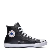 black leather chucks