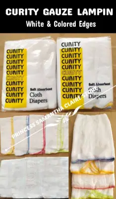 CURITY Lampin | Baby Cloth Gauze Diaper (1 DOZEN - 12PCS)