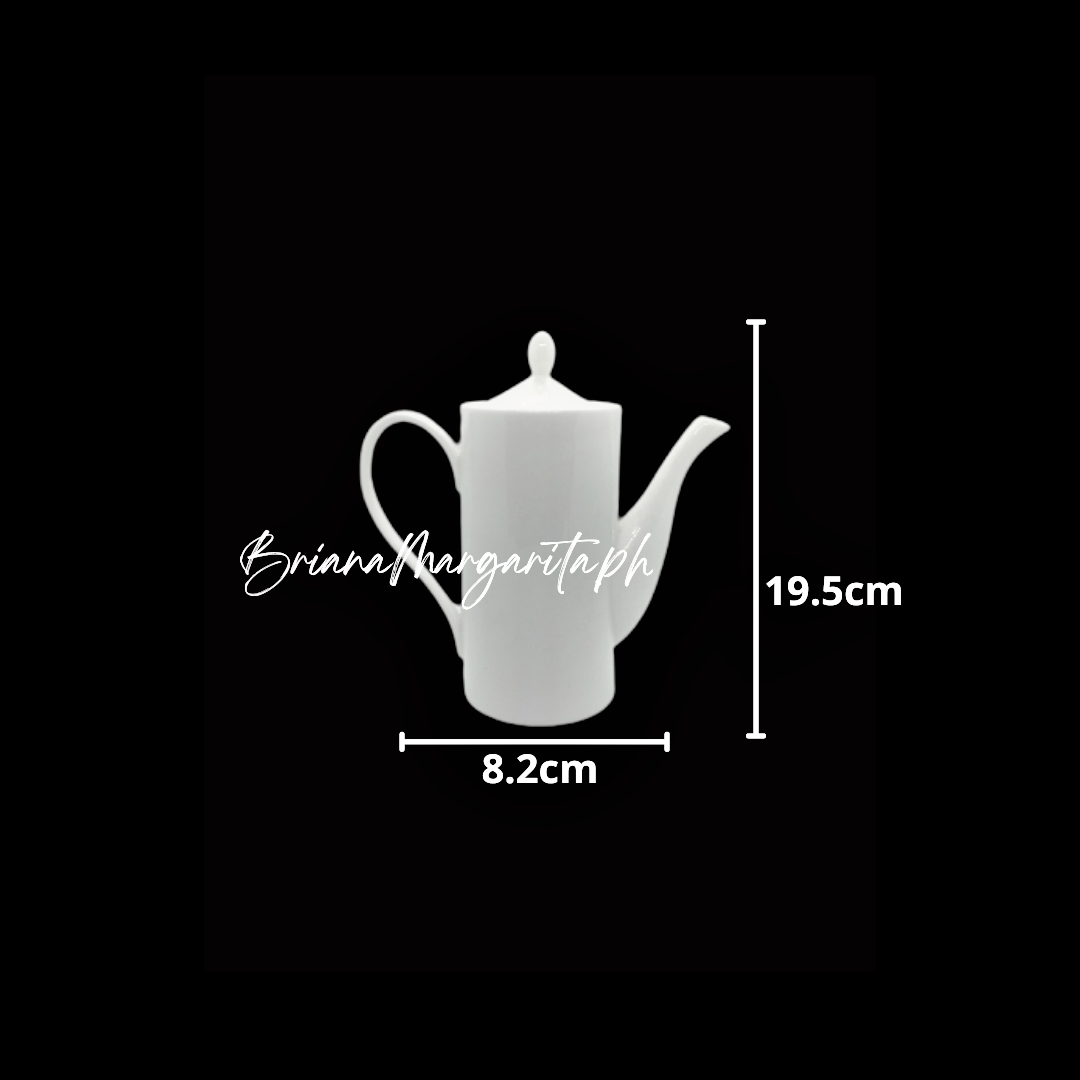 White Porcelain Teapot without Strainer 650ML Lazada PH