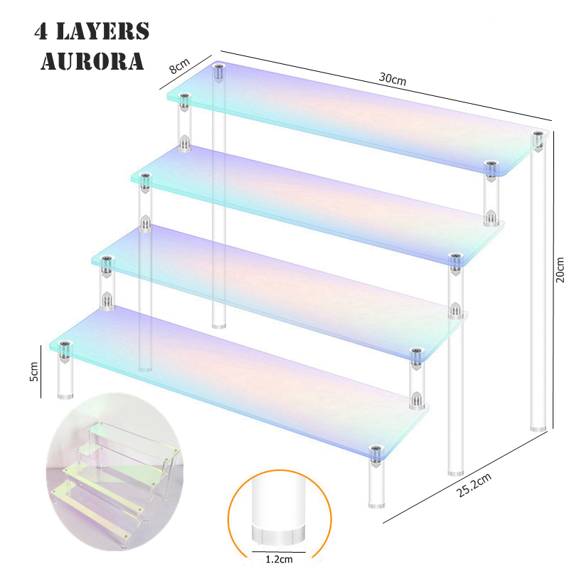 Figurine Acrylic Display Stand Toy Storage Figure Display Rack Jewelry ...