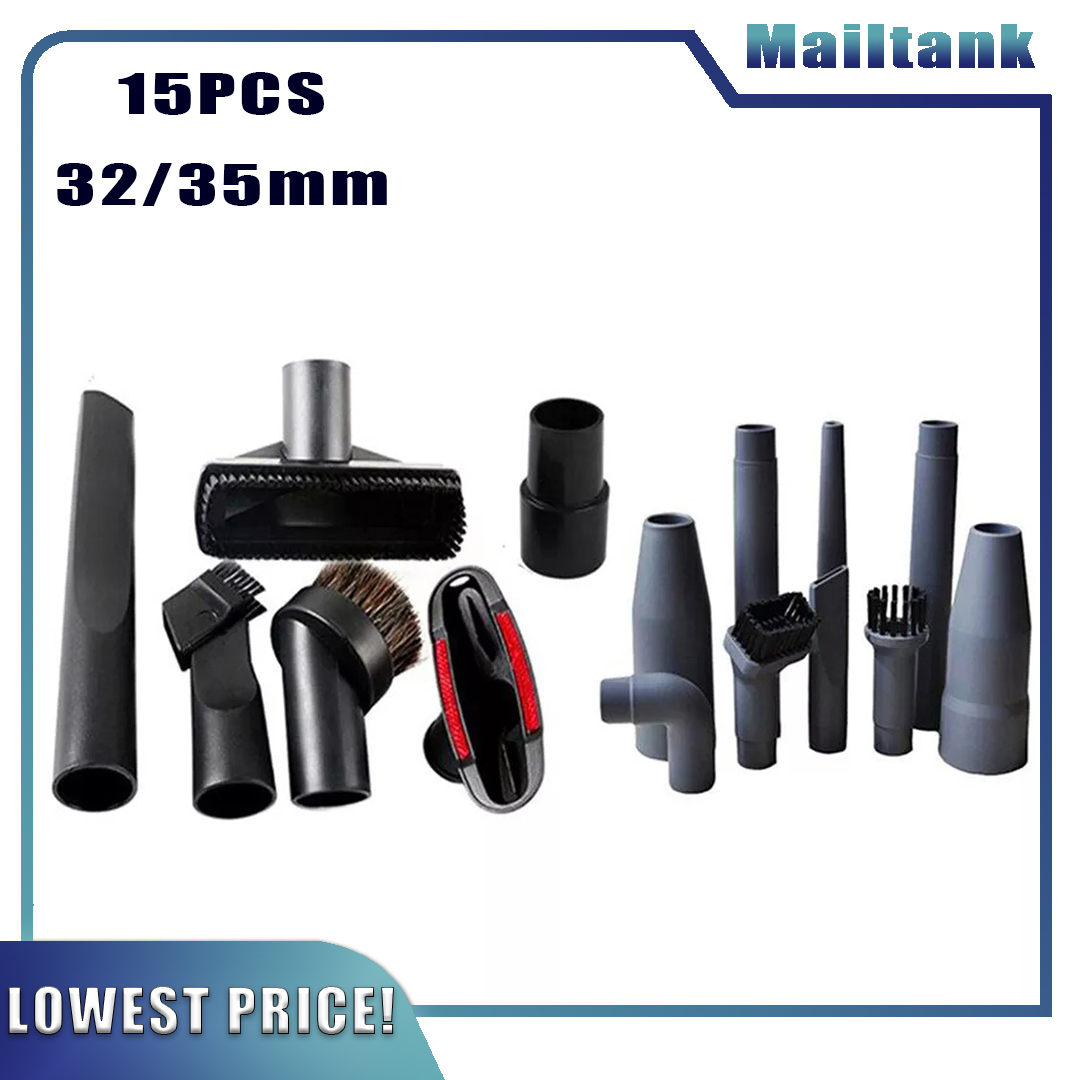 15pcs/Set Vacuum Cleaner Accessories Suction Head Flat Nozzle Brushes 32MM/ 35MM Lazada PH