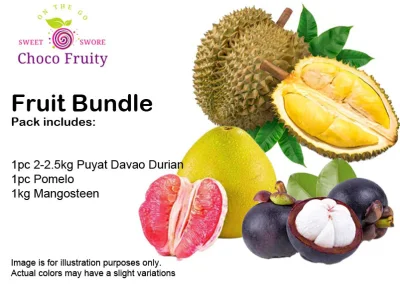 Fruit Bundle - Davao Durian, Pomelo, Mangosteen