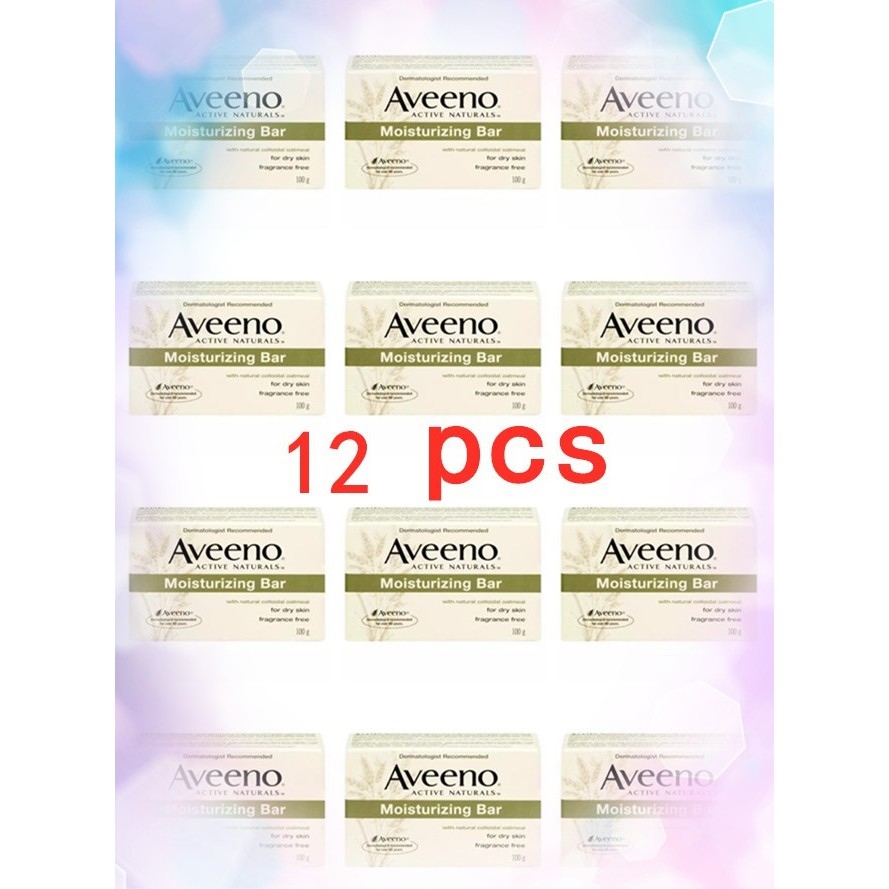 Set Of 12 Aveeno Soap Moisturizing Bar 100g Lazada Ph