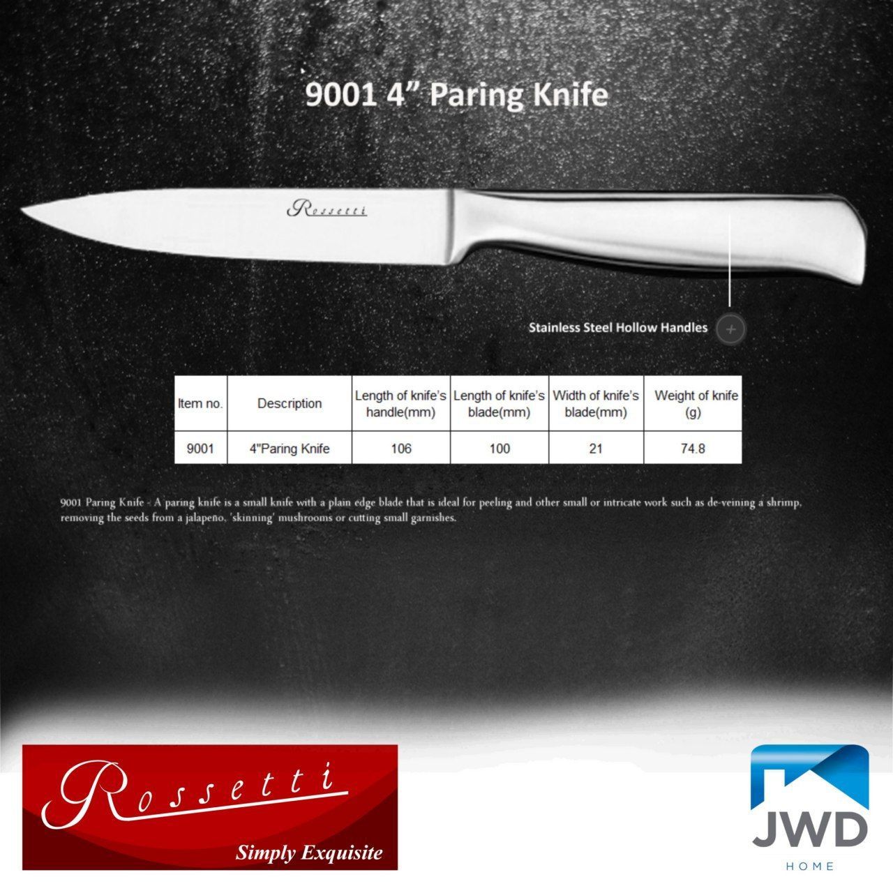 Rossetti Stainless Steel 4" Paring Knife Lazada PH