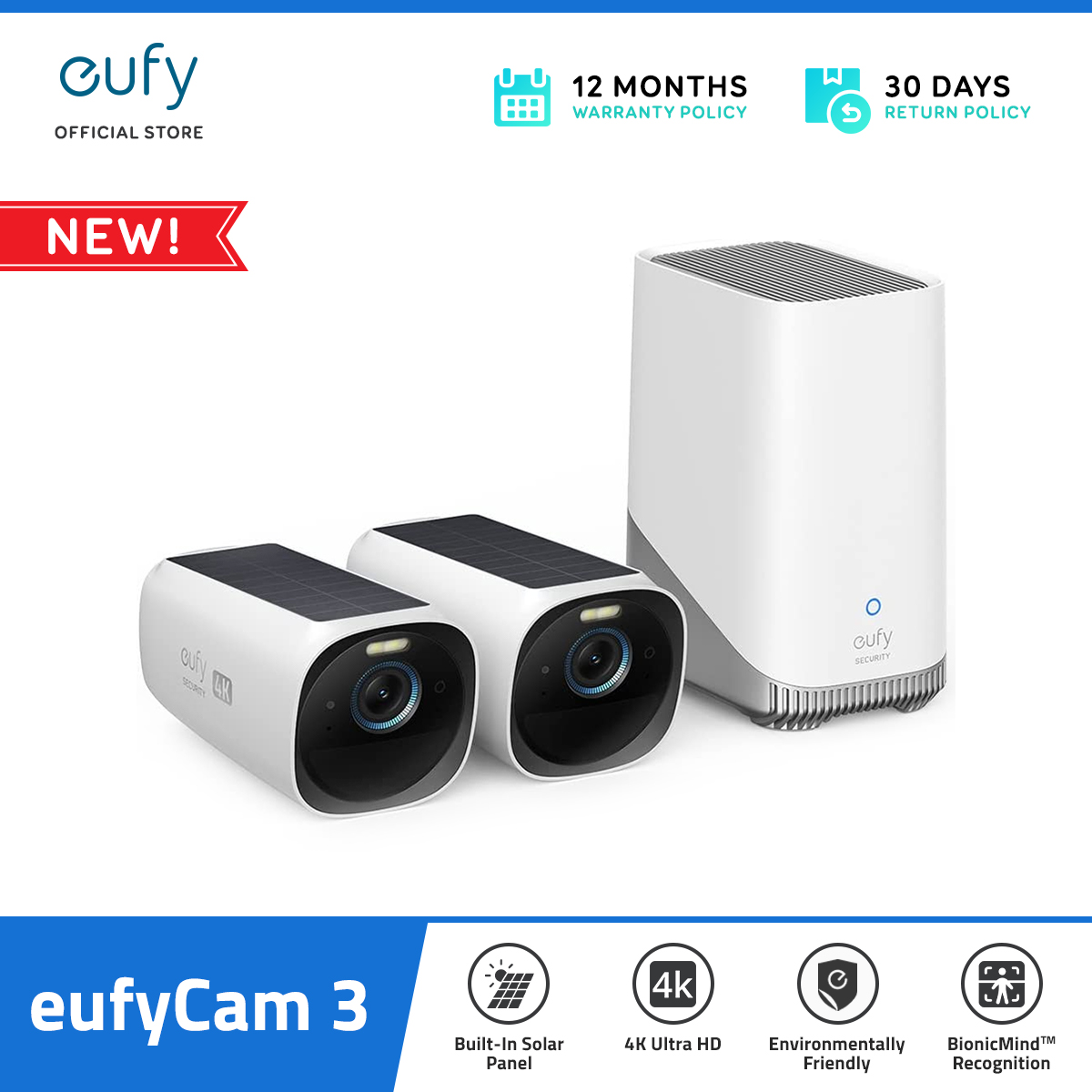 Eufy Security S330 Eufycam 3 2 Cam Kit Security Camera Outdoor