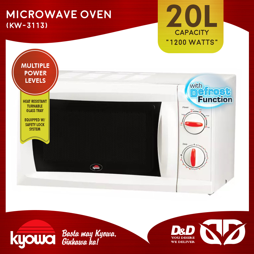 D&D Kyowa 20L Capacity Microwave Oven 1200 Watts (KW3113) Lazada PH