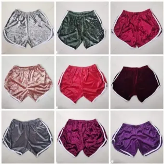 cheap velvet shorts