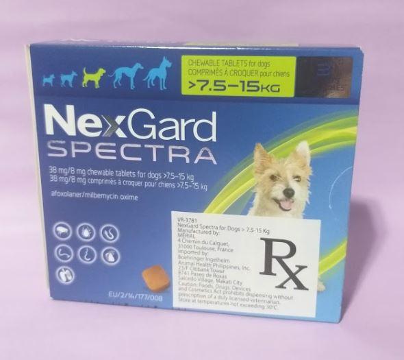 NexGard Spectra 7.5-15 kg Chewable Tablet for Dogs review and price