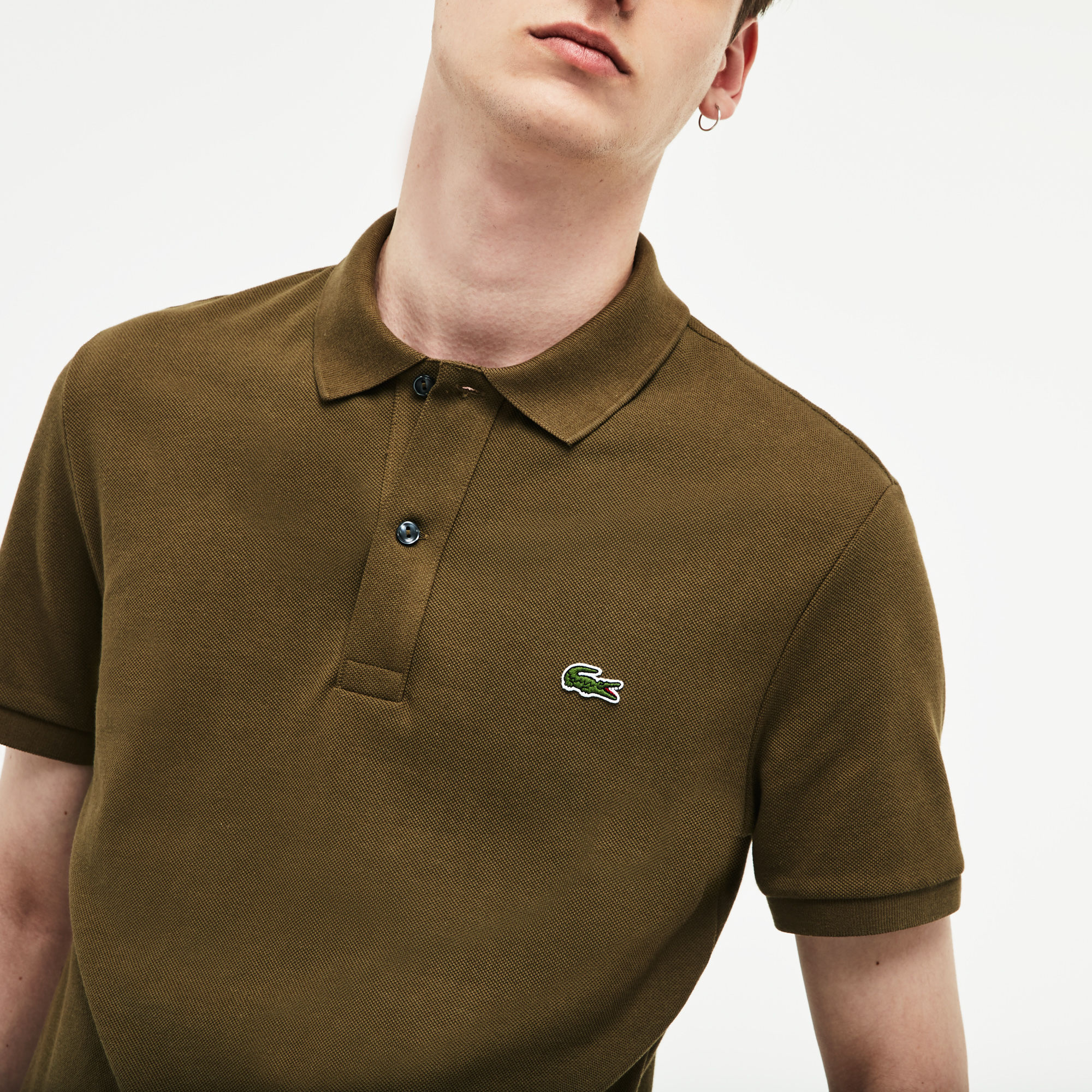 brown lacoste t shirt