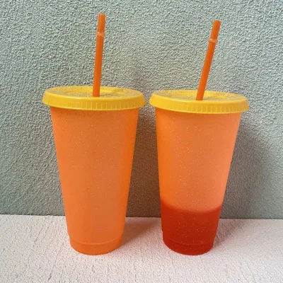 Drinks Mug Cup With Straw Straw Cup Colorful With Lids And Straws Coffee Cup