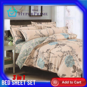 HyperPrime Linens 3in1 Printed Bed Sheet Set