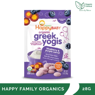 Happy Baby Organic Greek Yogis Blueberry and Purple Carrot 28g
