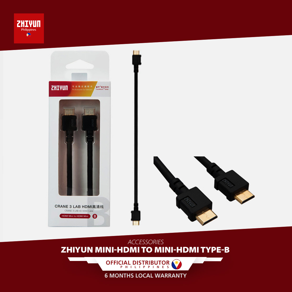 Zhiyun HDMI Mini to HDMI Mini HD Image Transmission Cable for