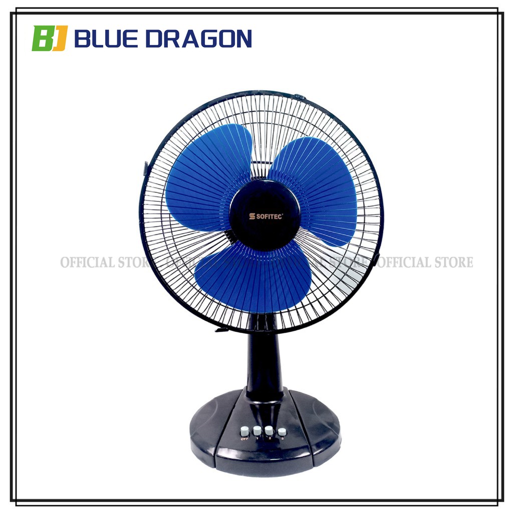 12" Colored Desk Fan Plastic Blade Fan Multicolor Electric Fan Cooling