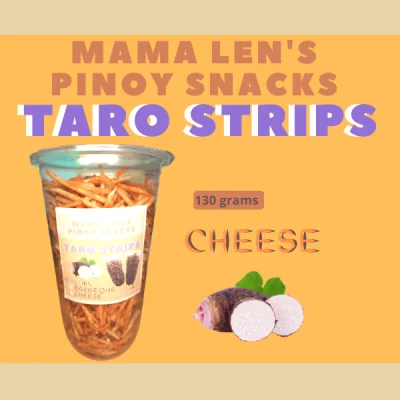 Taro Strips Cheese Flavor Aprox.130 grams | Mama Lens Pinoy Snack Taro Strips | Crispy Taro Strips | Local Snack | Local Food