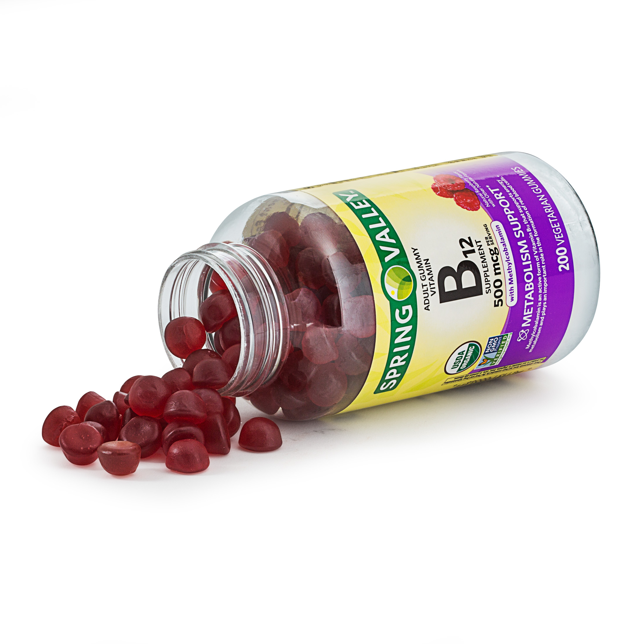 Spring Valley Vitamin B12 Gummy, 500 mcg, 200 Counts review and price