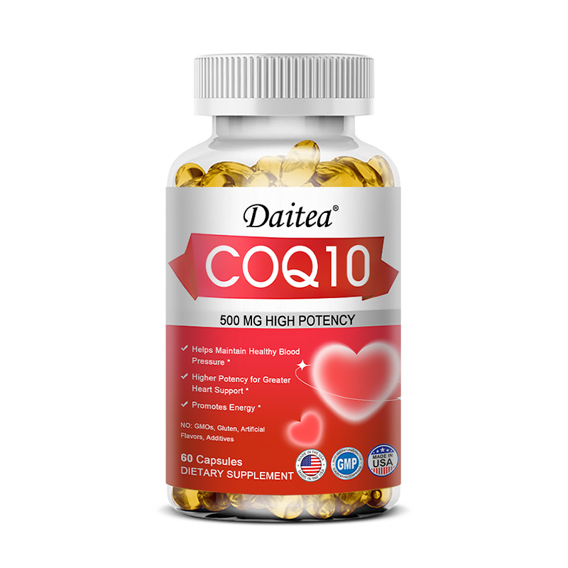 COQ10 supplement, helps maintain healthy blood pressure, promotes