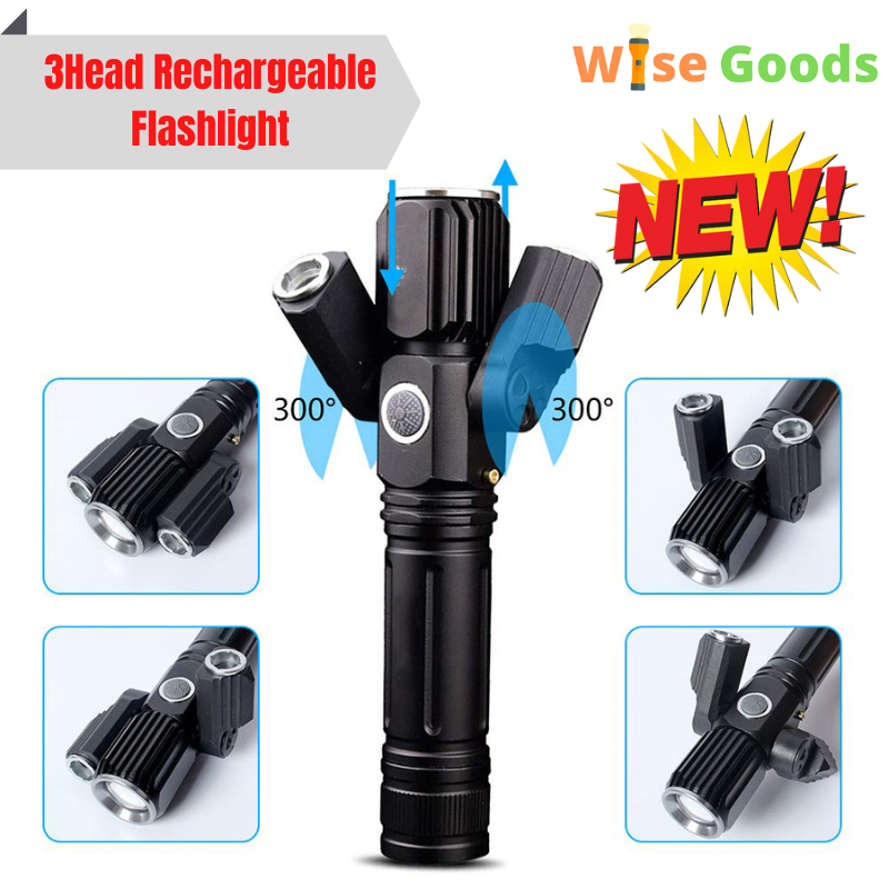 HOT] LED Tactical Flashlights High Lumens 18650 Rechargeable Flashlight 9000  Lumen Super Bright Light with Bulbs, Zoomable, IP65 Water Resistant,  Modes Flashlight for Camping Hiking Emergency Lazada PH