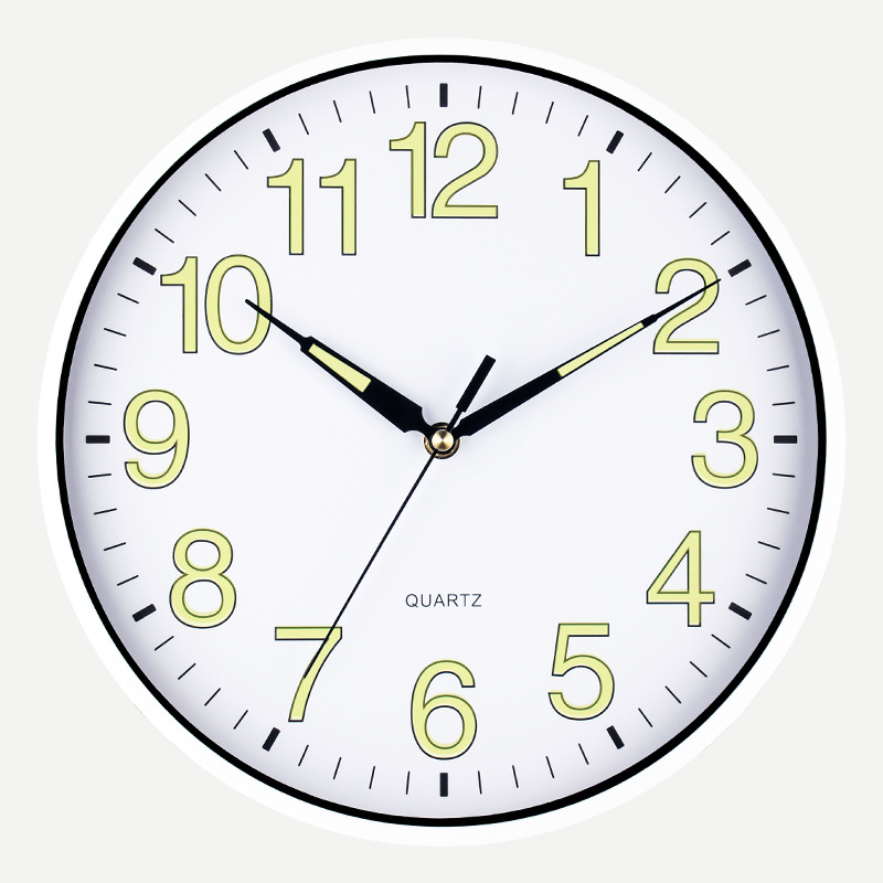 12 Inch Glow In The Dark Silent Clock Wall Clock Luminous Wall Clock