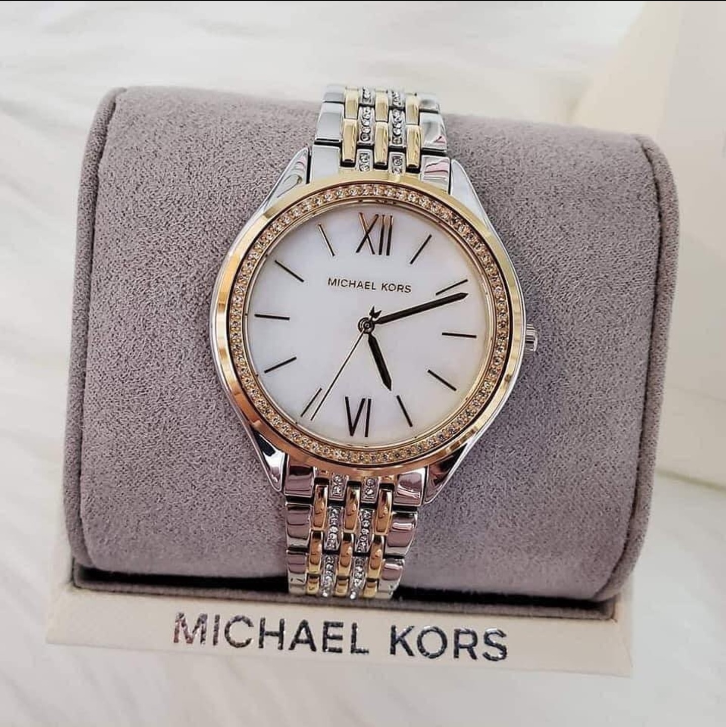 Michael Kors Mindy Quartz Mother of Pearl Dial Ladies Watch MK7076   Walmartcom