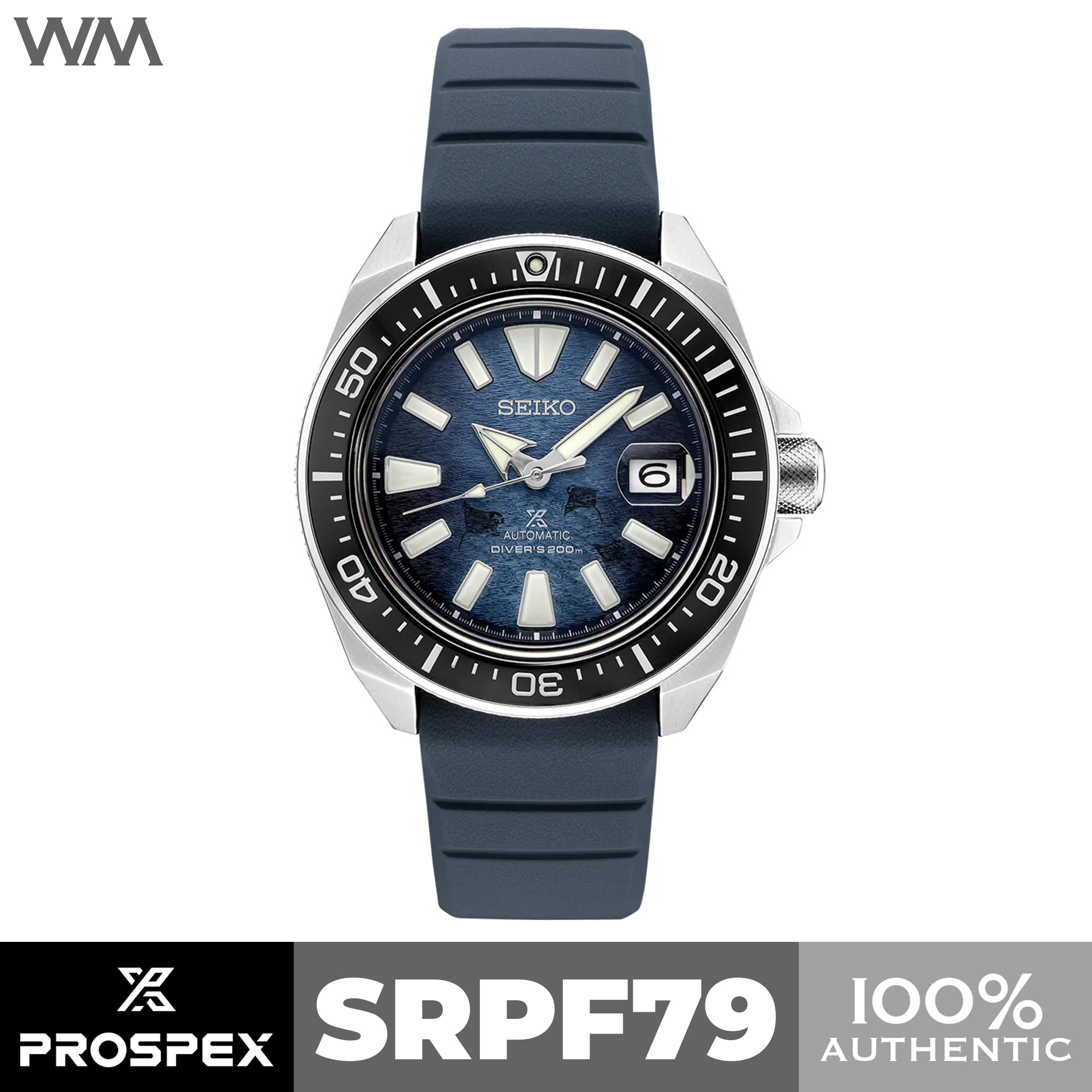 Seiko Prospex Save the Ocean Special Edition Dark Manta Ray Samurai  Automatic Watch SRPF79 SRPF79K1 | Lazada PH