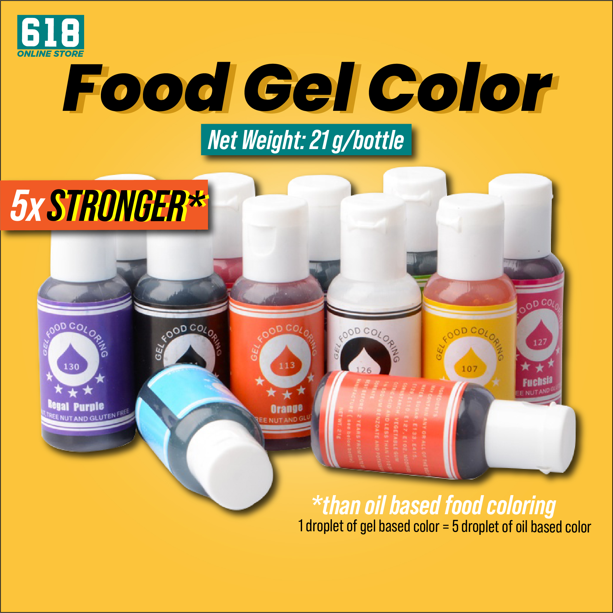 Gel Food Color Liquid Cake Food Color 21g (0.75 oz) Lazada PH