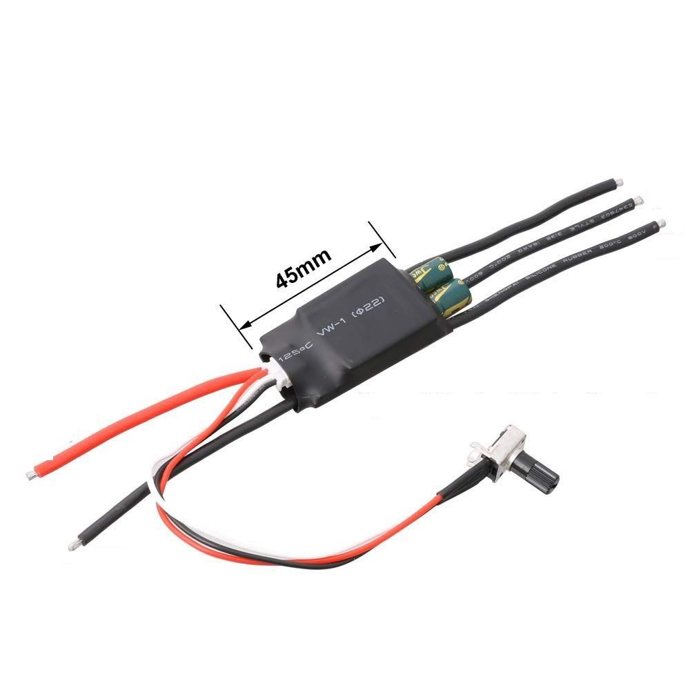 Xu nhà DC 7-24V động cơ không chổi than điều khiển 200W BLDC 3 pha thiết bị điều khiển tốc độ Mô-đun DC không chổi than BLDC điều khiển ESC công cụ điện