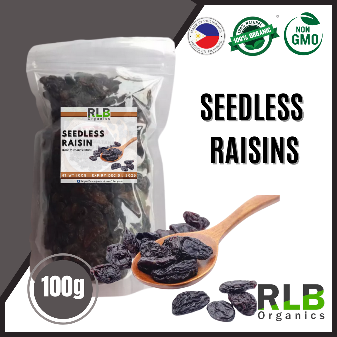100 grams Raisins Pasas Dried Raisins Dried Pasas Seedless Raisins for
