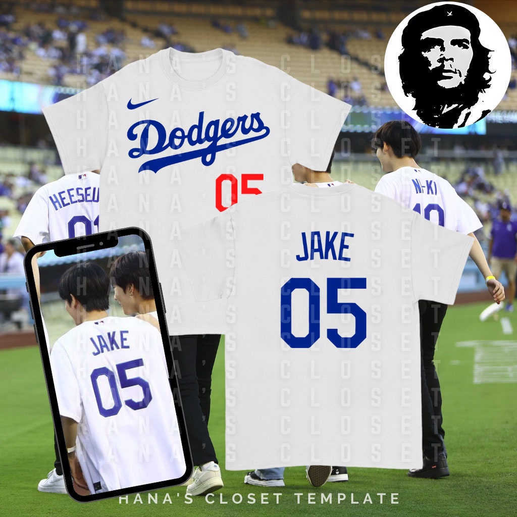 ENHYPEN DODGERS JERSEY NUMBER CUSTOMIZED INSPIRED T SHIRT