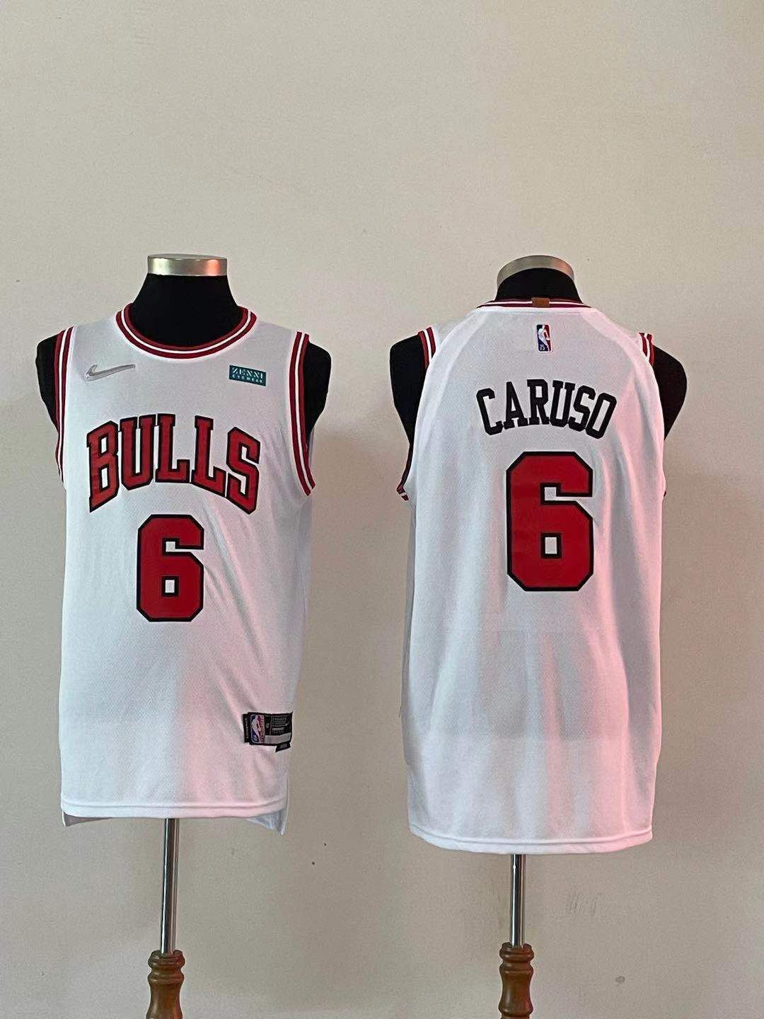 75th Anniversary 2022 Season Chicago Bulls CARUSO #6 City Edition Red NBA  Jersey - Kitsociety