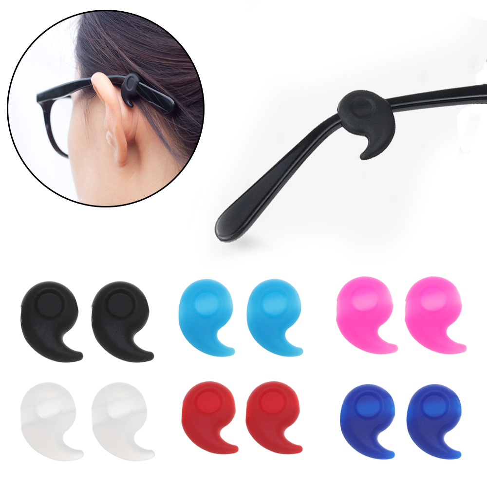 TEENIE WEENIE SPORTS High-quality Soft Silicone Anti Slip Eyeglasses Accessories Fixed Leg Grip Glasses Ear Hooks Temple Holder Sports Temple Tips